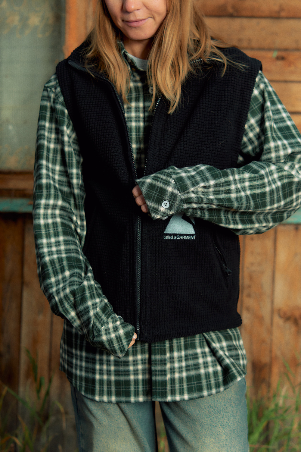Жилетка Called a Garment Grid-Tex Vest "Black"