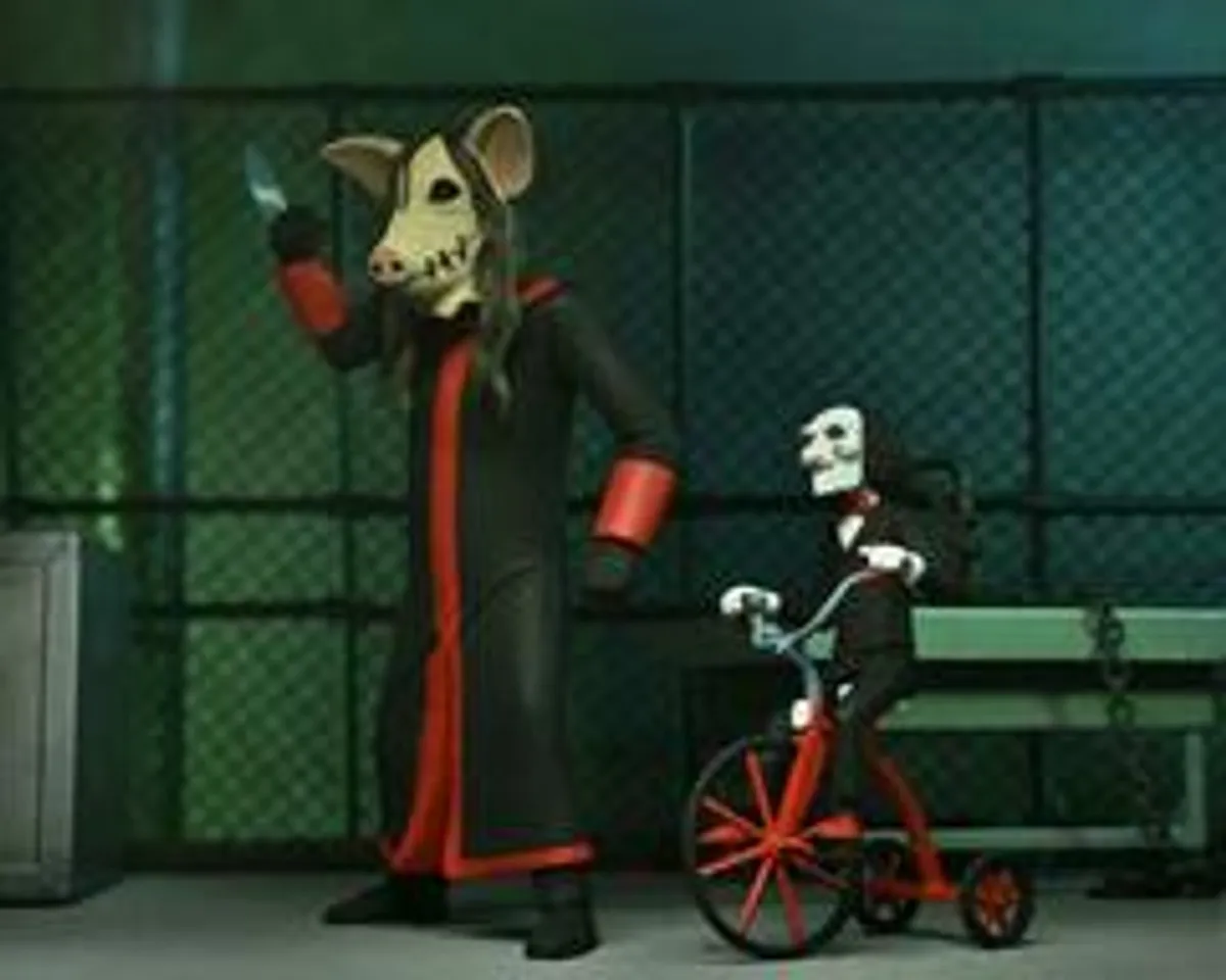 Фигурка NECA Toony Terrors Saw: Jigsaw Killer & Billy Tricycle