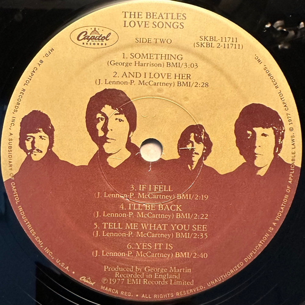 The Beatles - Love Songs 2LP (США 1986г.)
