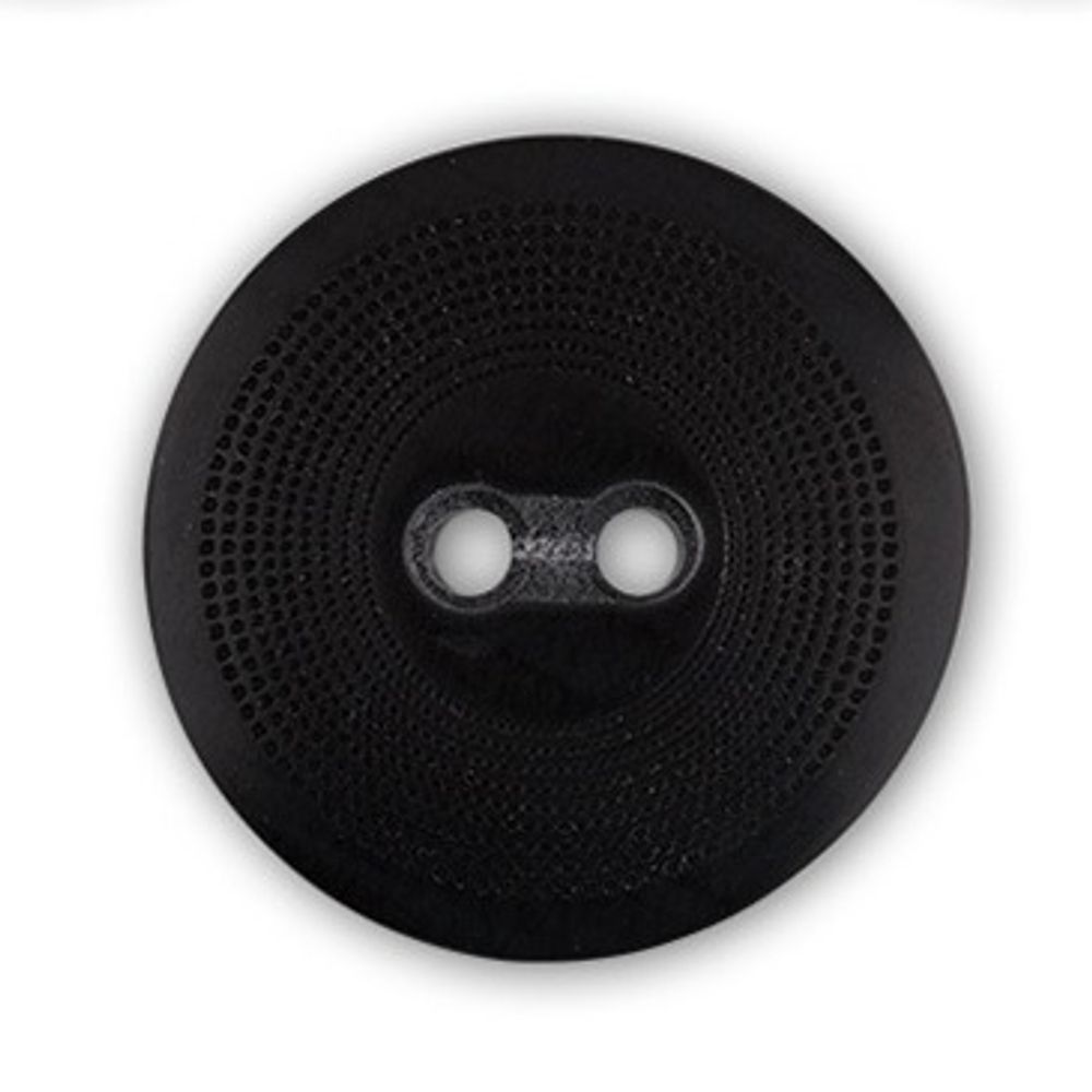 Пуговицы 2 прокола 30L=19 мм, 24 шт, костюмные, D580 черный, Gamma OXG 0019
