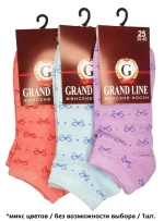 Носки женские GRAND LINE (ЖК-08, бантики), р. 23 (н) (в)