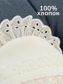 Кружевной чепчик для новорожденного