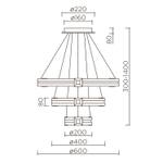 Подвесной светильник LED4U L77085-3