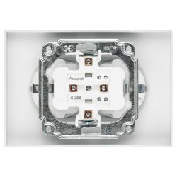 Розетка Intro Accent 6-205-01 двойная 2X2P+E Schuko 16А-250В IP20 СУ AL/CU белый | Intro