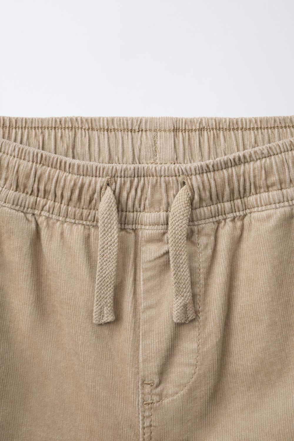 ZARA БРЮКИ BAGGY ИЗ ТОНКОГО ВЕЛЬВЕТА, ЭКРЮ