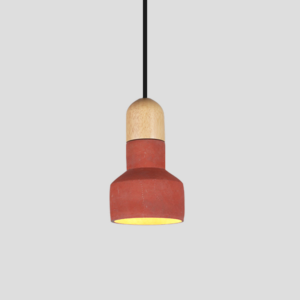 Подвесной дизайнерский светильник  QIE BAMBOO от Bentu Design (красный)
