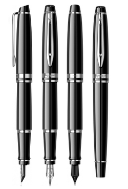 Подарочный набор Waterman Expert с перьевой ручкой и чехлом Black CT перо M