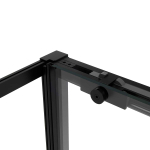 Душевой уголок Vincea Слим Софт (Slim Soft) VSR-1SS8011CLB, 1100*800, черный, стекло прозрачное