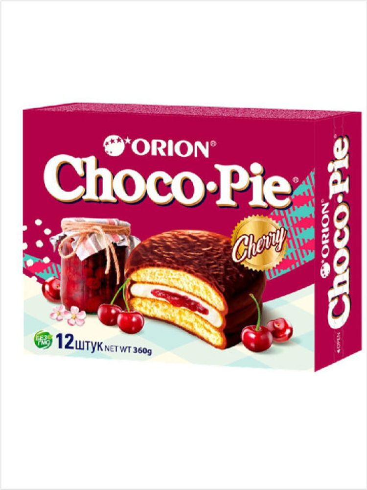Orion Choco-Pie Cherry пирожное, 360 г