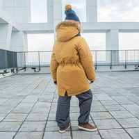 Парка зимняя мембранная "Горчица" подростковая