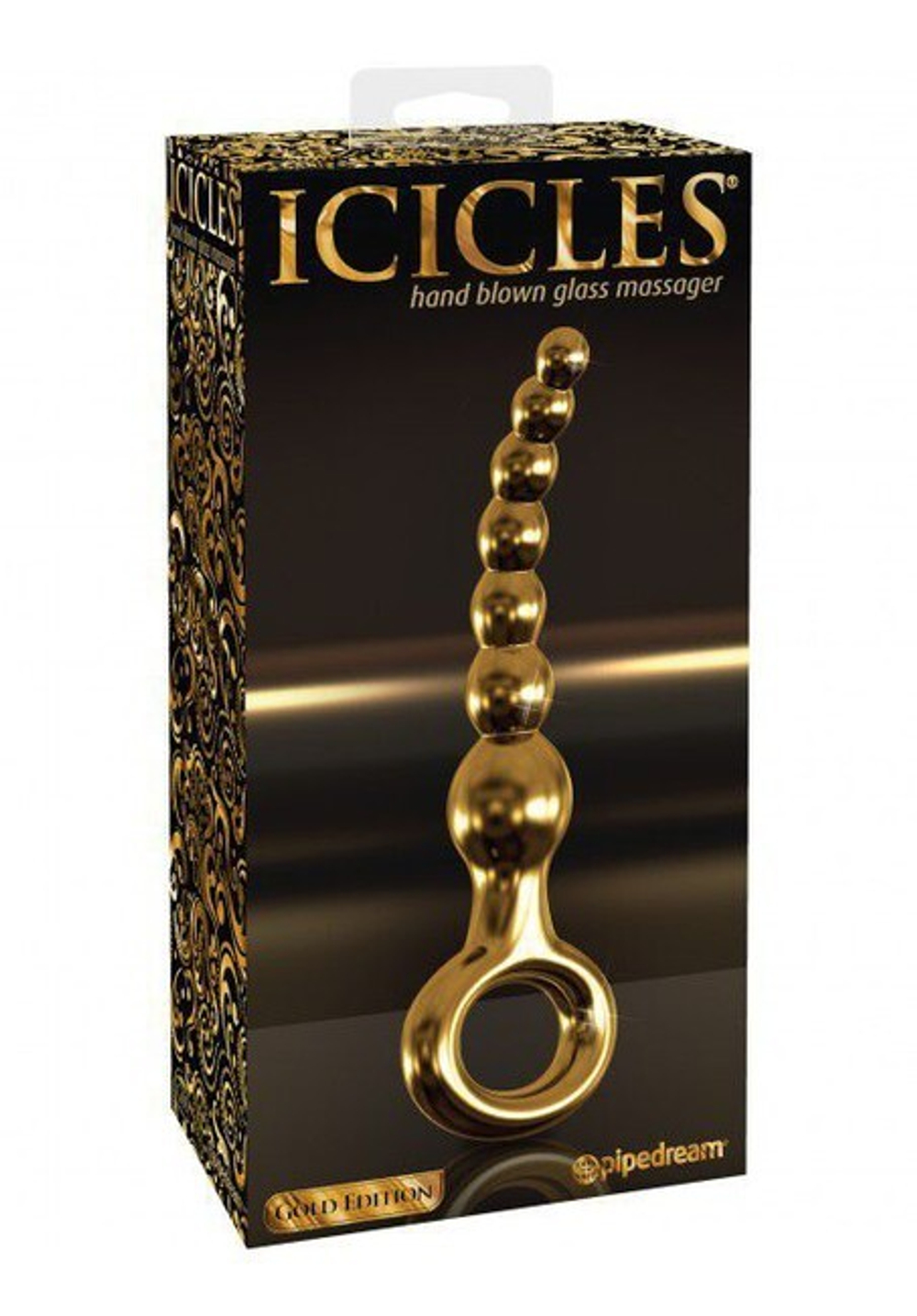 Анальный фаллоимитатор елочка Icicles Gold Edition G-Spot и P-Spot G09 золотой (Цвет: золотой)