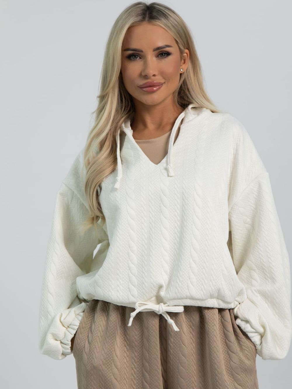Костюм Спорт шик (бежево-белый) К16398-10М LT Collection