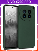 Мягкий Soft Touch чехол из силикона для VIVO X200 PRO с бархатной подкладкой