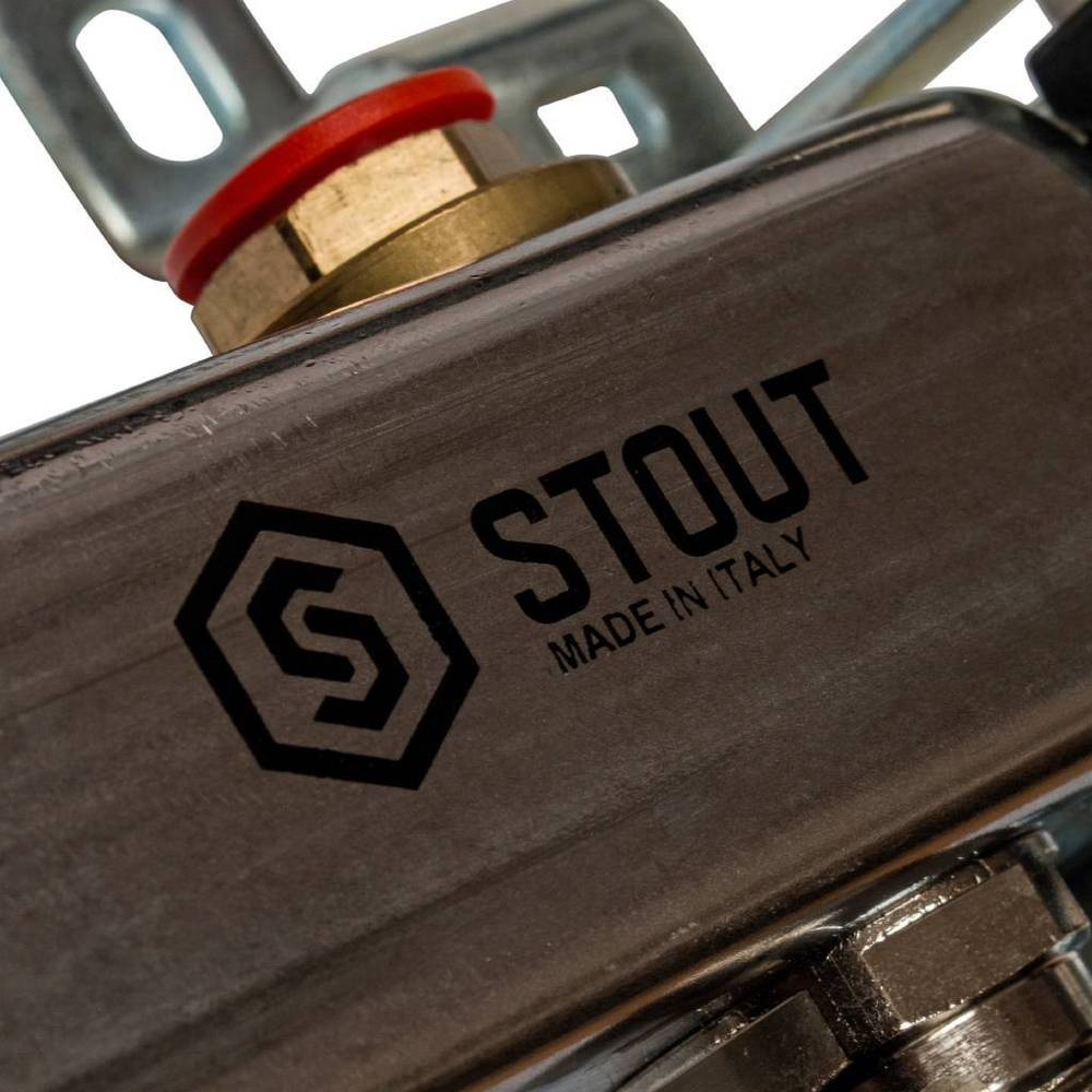 STOUT Коллектор из нержавеющей стали в сборе без расходомеров  7 вых.