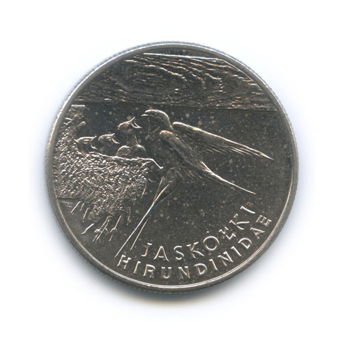 20000 злотых. Ласточка (животный мир) 1993 год, Польша. UNC