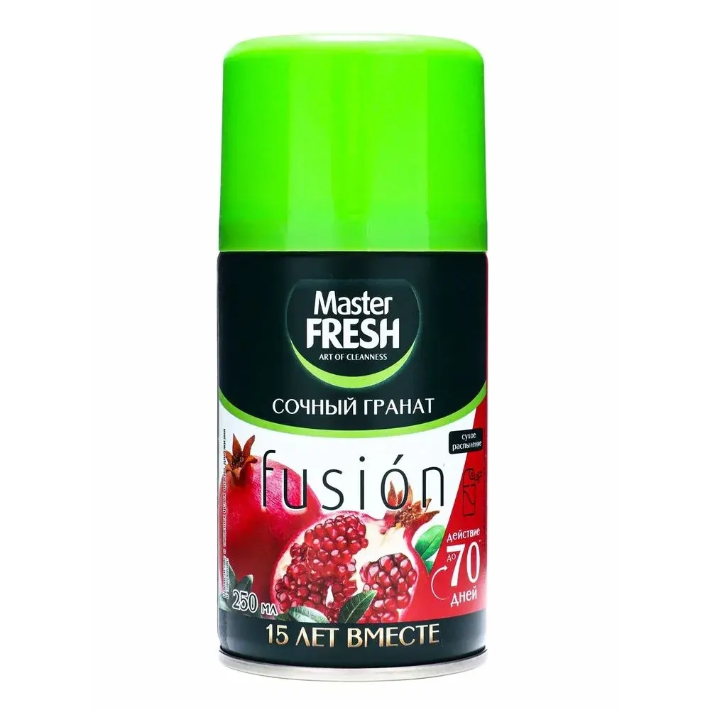 Освежитель воздуха сменный баллон Сочный гранат 250 мл Master FRESH