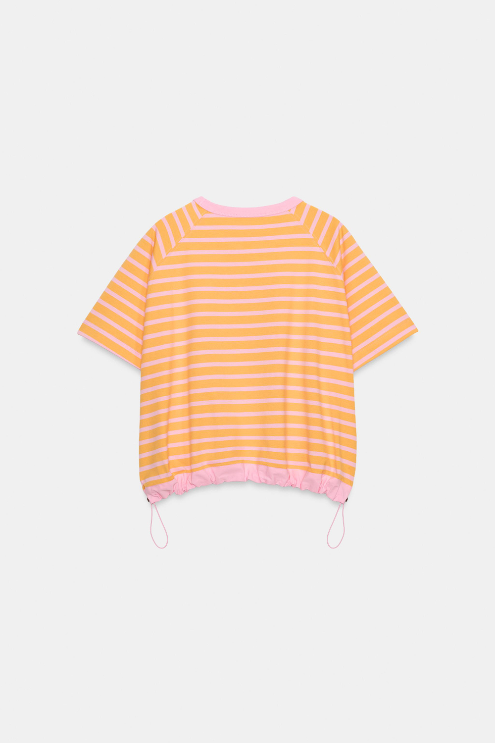 ZARA ФУТБОЛКА В ПОЛОСКУ СО СТОППЕРАМИ, ОРАНЖЕВЫЙ