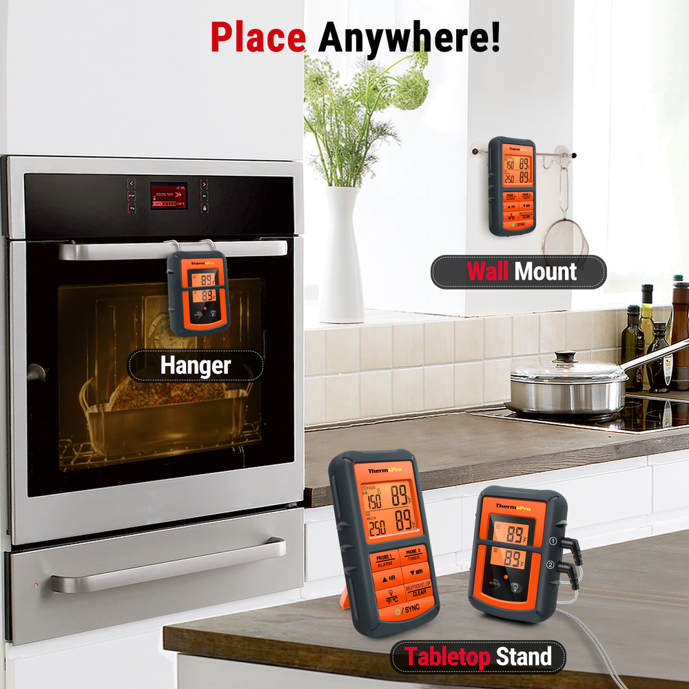 Термометр ThermoPro TP08C два выносных щупа и удаленный замер температуры