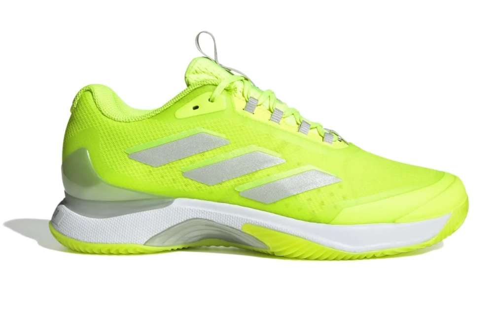 Женские теннисные кроссовки Adidas Avacourt 2 Clay - lucid lemon/zero metalic/cloud white