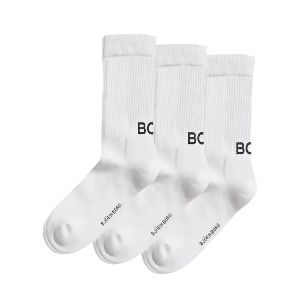 Теннисные носки Björn Borg Core Crew Polyamide 3P - white
