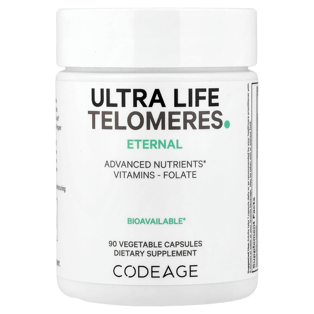 Codeage, Ultra Life Telomeres, 90 растительных капсул