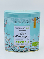 Белый листовой чай Terre d'Oc "Fleur d"oranger" с апельсиновым вкусом 40 г (Франция)