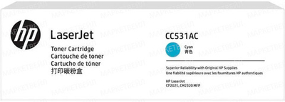 Контрактный картридж HP CC531AC (304A) для CM2320/CP2020/CP2025 голубой (2.8K)
