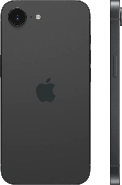 Смартфон Apple A3409 iPhone 16e 128Gb черный моноблок 3G 4G 1Sim 6.1" 1170x2532 iOS 18 48Mpix 802.11 a/b/g/n/ac/ax NFC GPS Protect