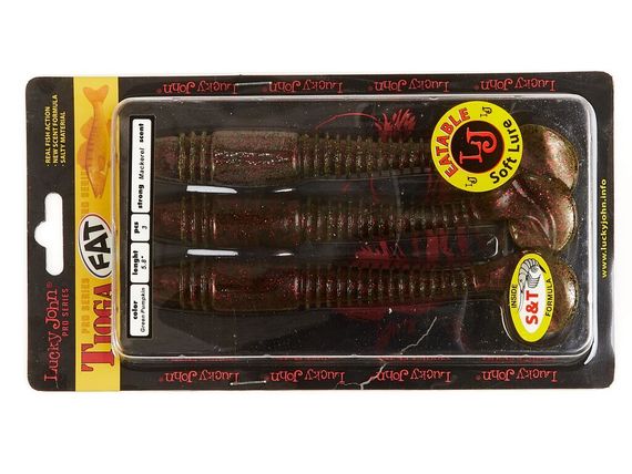 Виброхвосты съедобные LJ Pro Series TIOGA FAT 5.8in (14,7 см), цв. PA03, 3 шт.