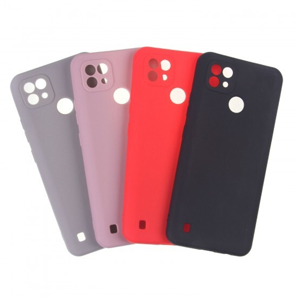 Чехол для Realme C21, ТПУ, 011010 Красный