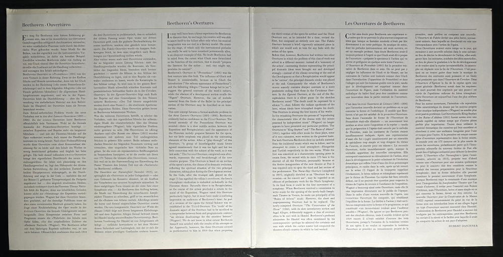 Бетховен - Samtliche Ouverturen · Complete Overtures 2LP (Германия 1972г.)