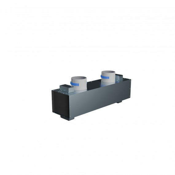 Flexag SH-1-500-25-B щелевой диффузор с КСД под гипсокартон, черный