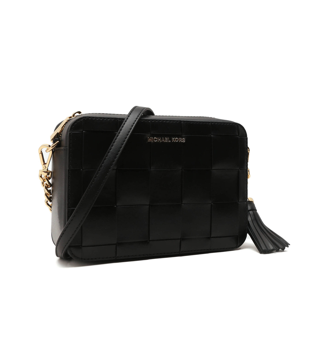 Кожаная сумка через плечо Jet Set Michael Kors - черный(32S3GJ6M2L)