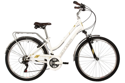 Велосипед STINGER 26" VICTORIA белая, сталь, размер 19"