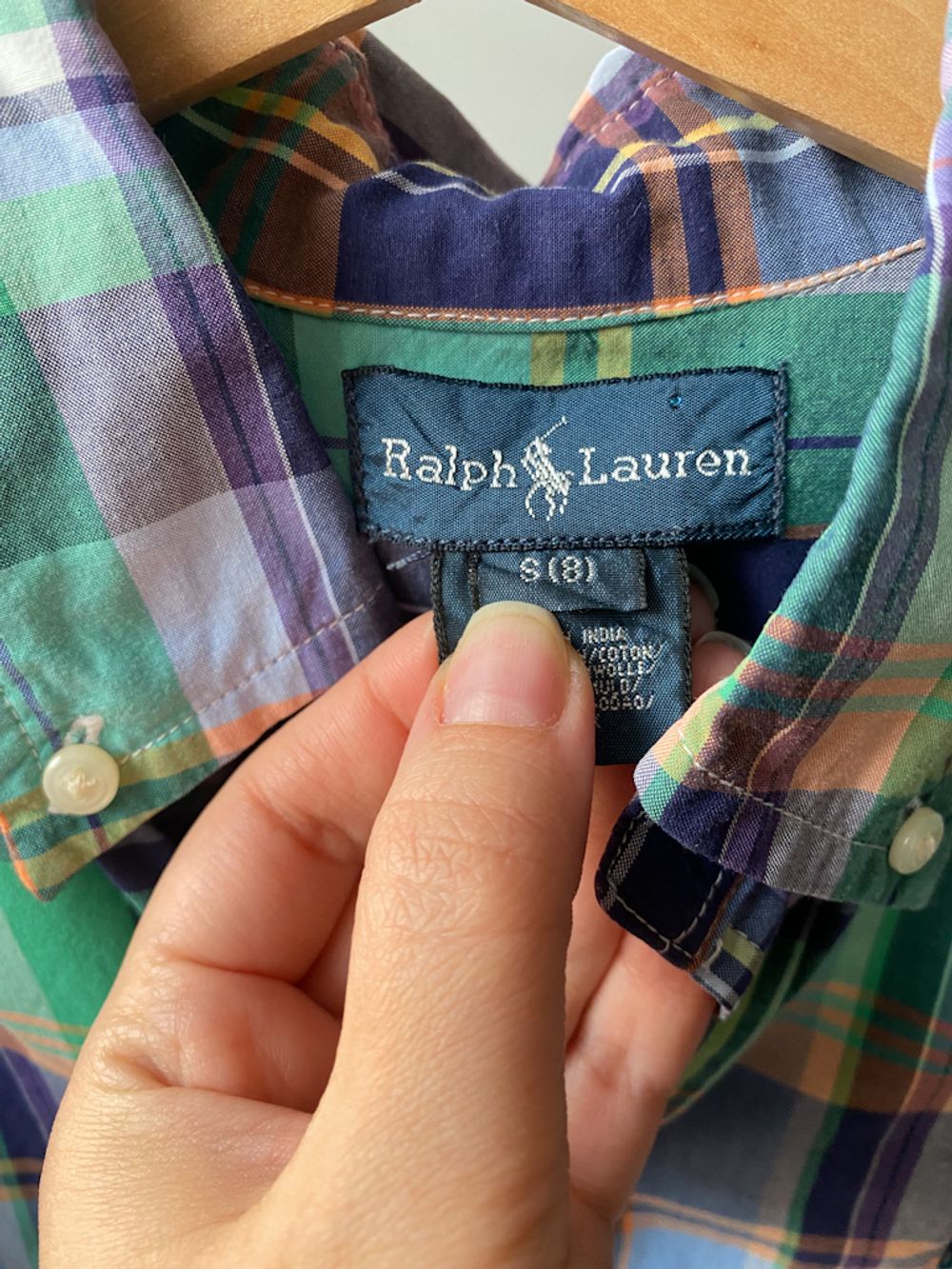 Хлопковая рубашка Ralph Lauren, 128