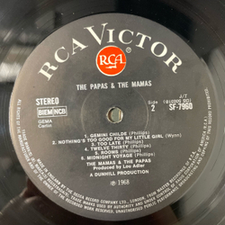 Винтажная виниловая пластинка LP The Mamas The Papas (Англия 1968)