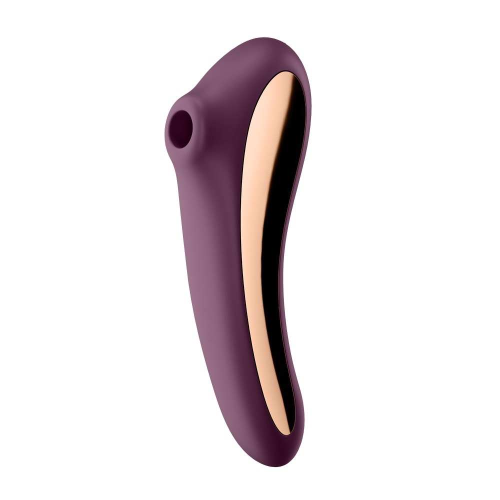 Вакуумно-волновой вибромассажер Satisfyer Dual Kiss, винный