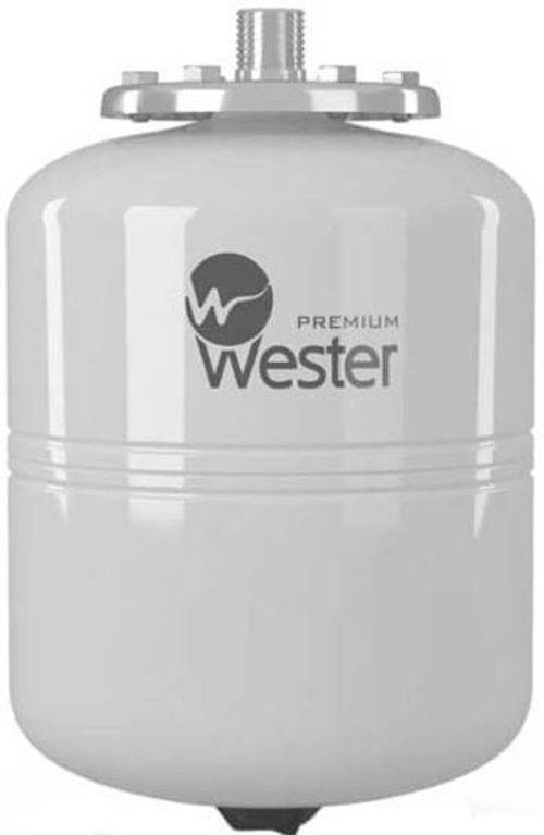 Бак мембранный для ГВС и гелиосистем 35л. WESTER Premium  (к/ф из нерж) белый