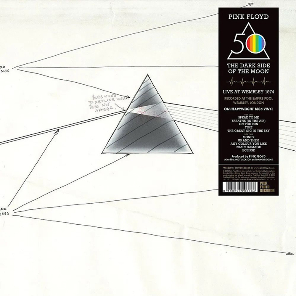 Pink Floyd / The Dark Side Of The Moon - Live At Wembley 1974 (LP)