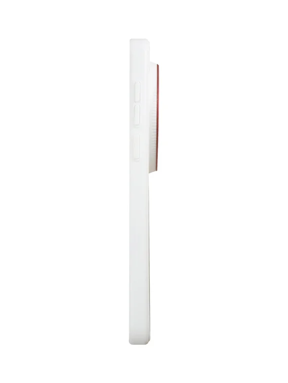 Защитный чехол для Vivo X300 c MagSafe белый с красным кольцом (White-Red)