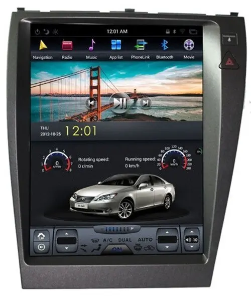 Магнитола для Lexus ES350 2006-2012 XV40 - Kuberg ZF-1118H-DSP ("Тесла-Стиль") на Android 9