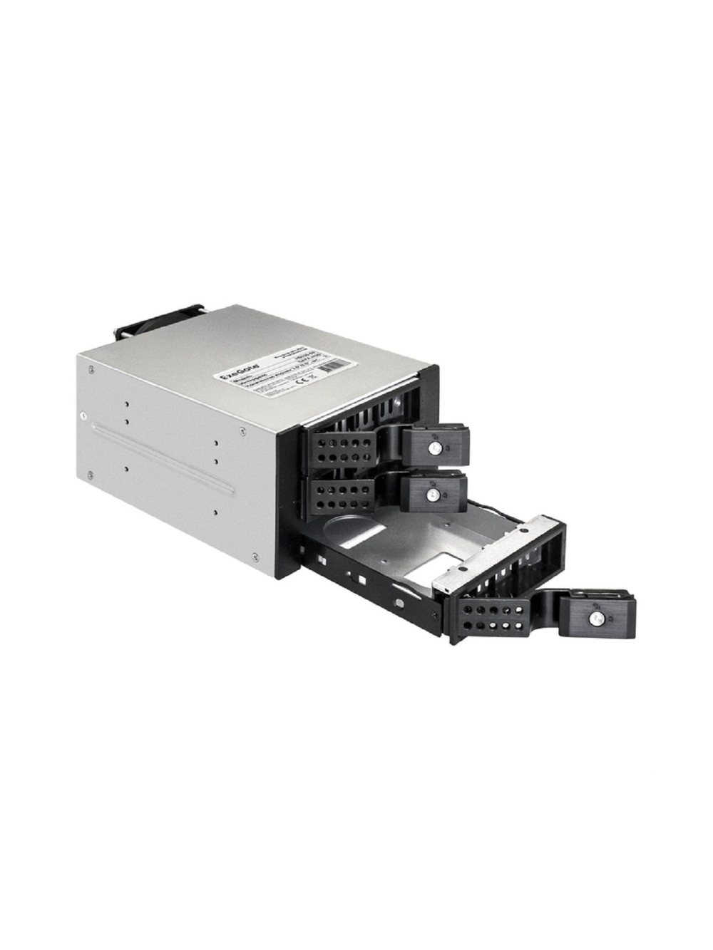 Exegate EX291656RUS Корзина для HDD ExeGate HS335-02 (универсальная, на 3*3,5"/2.5" SATA HDD, занимает 2*5,25" отсека, RTL)