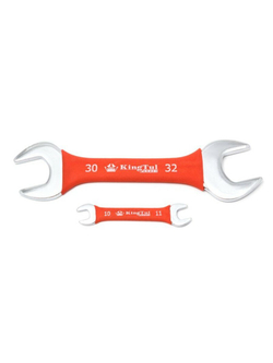 Ключ рожковый 8х9мм в прорезиненной оплетке KingTul kraft KT-100809k(320809)