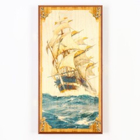Настольные нарды «Морские» деревянные, малые 40×40 см. SA-MO-S