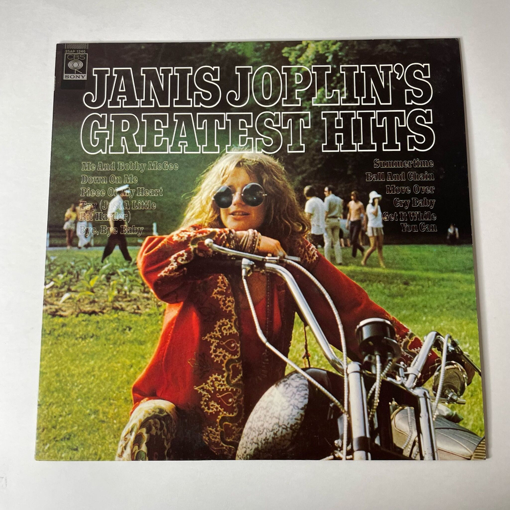 Винтажная виниловая пластинка LP Janis Joplin Greatest Hits (Japan 1978) (No Obi) Piece Of My Heart