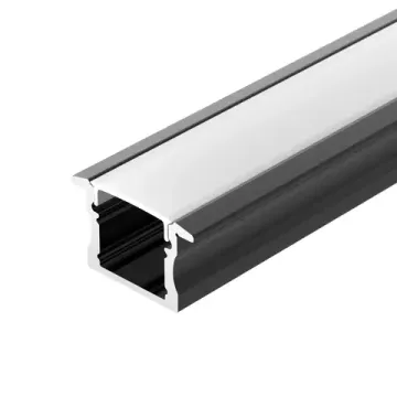 Профиль для контурной подсветки 2м 044278 черный LINE-2315-F-2000 ANOD BLACK Arlight