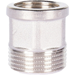 Переход с внутренней резьбы на наружную под ключ STOUT SFT 0073 - 1/2" x 3/4" (латунь никелиров-ная)