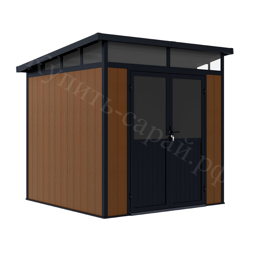 Садовый хозблок из ДПК Black Fox Defender 7x7