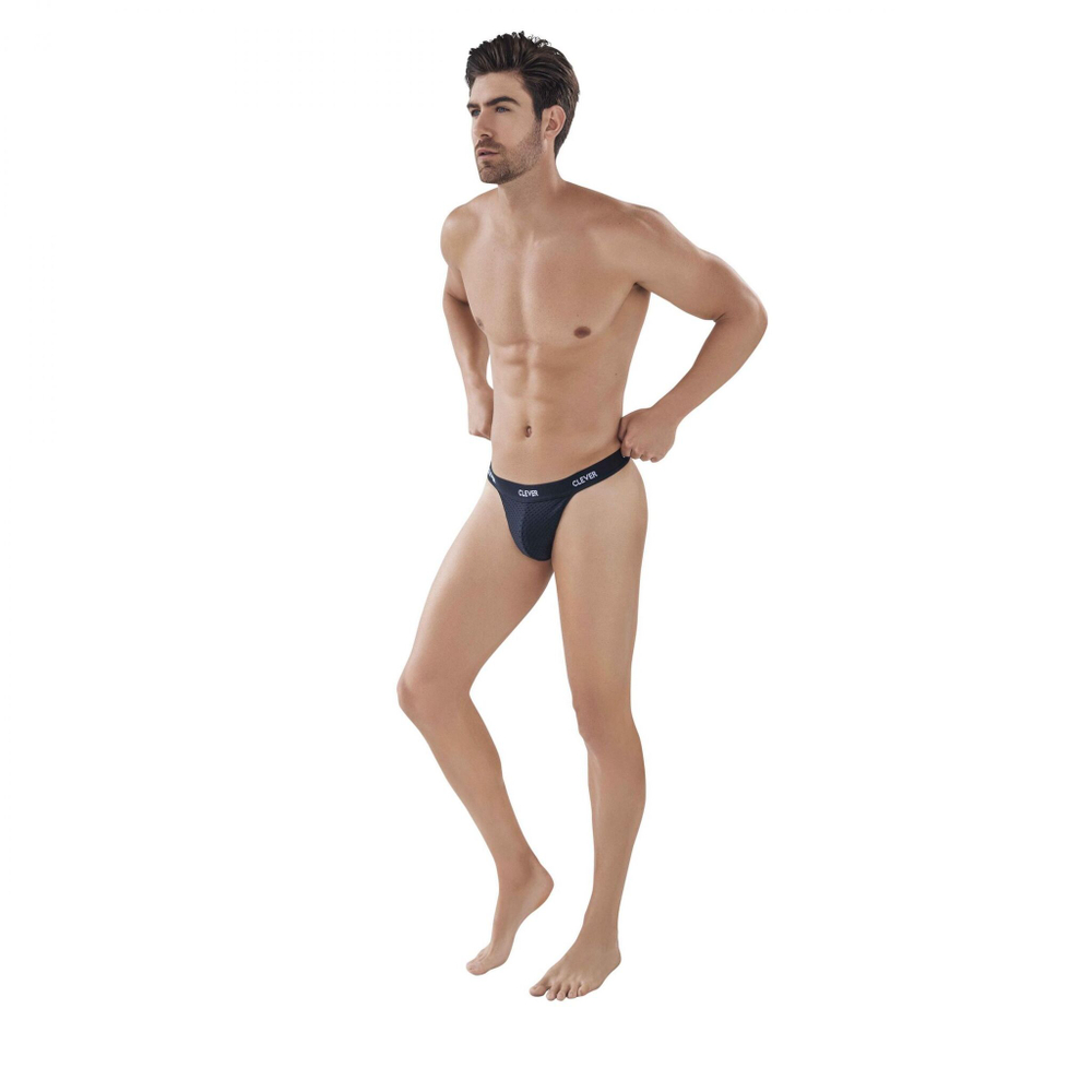 Черные мужские трусы-тонги Latin Lust Thong (Размер: XL) (Цвет: черный)