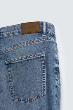 ZARA ДЖИНСЫ SLIM FIT БАЗОВЫЕ, ВЫЦВЕТШИЙ СИНИЙ